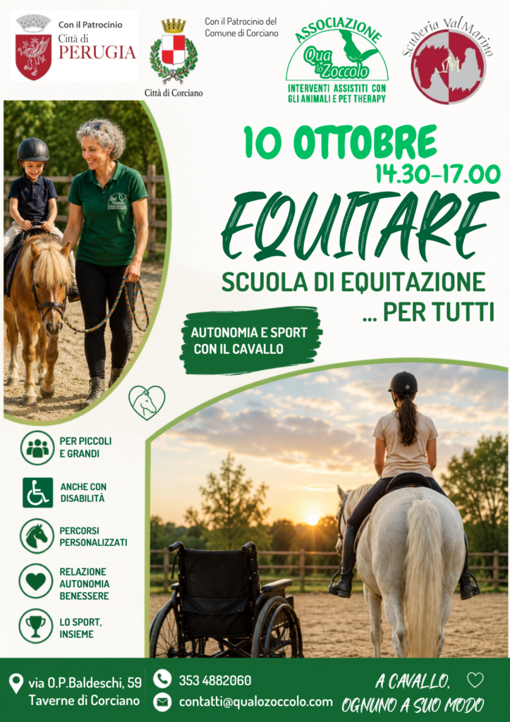 Equitare scula di equitazione epr tutti in Umbria Sport equestri integrati